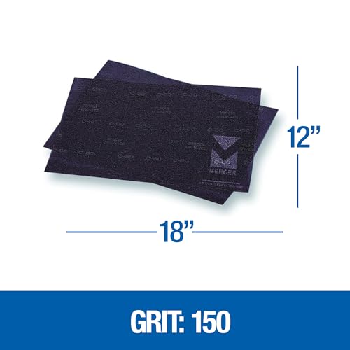 Mercer Industries 449128150 12" x 18" Floor Sanding Screen Sheets, 150 Grit (10 pack) - color: Screen Sheets, style: 150 Grit