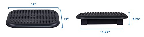 Mount-It Foot Rest Under Desk, 18 x 13 in Adjustable Ergonomic Footrest
