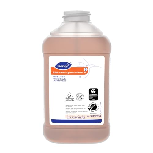 Diversey Stride Citrus Neutral Cleaner, J-Fill, 2.5 Liter, 2 Pack - size: 84.5 Fl Oz (Pack of 2)