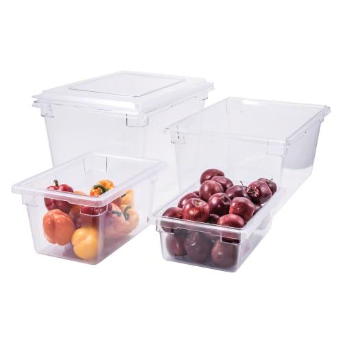 Winco 18" x 26" Clear Food Storage Box - size: 18" x 26", style: 9" Deep
