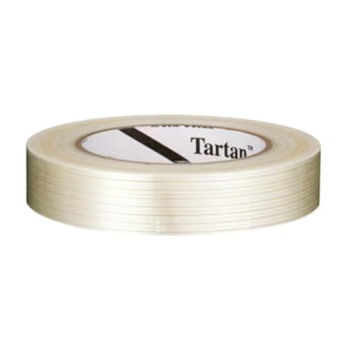 3M Tartan Filament Tape 8934, Clear Fiberglass-Reinforced Strapping Tape, 1 inch x 60 yd Roll