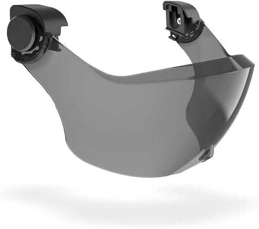 Defender Safety H2 Visor | ANSI Z87+ for H2 Safety Helmet | Fits Prescription Glasses | Tool-Free | Clear & Tinted Options - color: Tinted (4-pack)