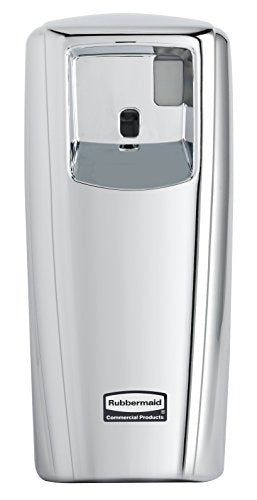 Rubbermaid Commercial 1793542 Standard Odor-Control Aerosol Dispenser, Dispenser with LCD Display, Chrome