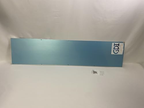 Door Kick Plate, 8" x 40", Fits 42" Doors, (Finish- Aluminum), Screw-Mount Installation, Square Corners, Metal Kick Plate for Bottom of Door Brand: GDI Hardware - color: Aluminum, size: 8" x 40" - for 42" Door