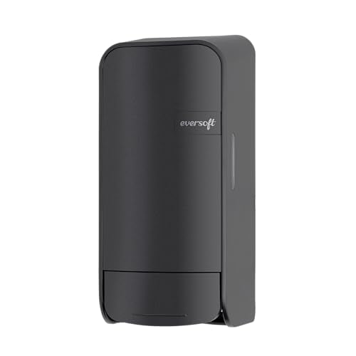 Eversoft Wall-Mounted Manual Bag-in-Box Lotion Soap Dispenser, 800mL Lotion Hand Soap Sold Separately, Black 1550B-EZ - style: Black