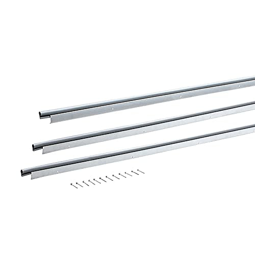 MD Building Aluminum/Vinyl Nail-On Top and Sides Door Seal Kit, Silver