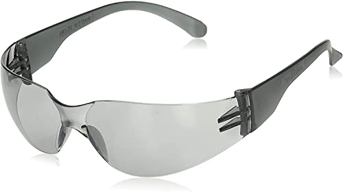 BISON LIFE Gray Safety Glasses for Men & Women, Bulk, ANSI Z87.1, 12 Pack - color: Gray/Gray
