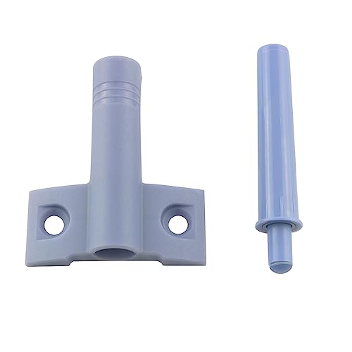 JianLing 8pcs Grey Plastic Soft Close Kitchen Cabinet Door Stop Drawer Quiet Closer Damper Buffers with 16pcs Screws