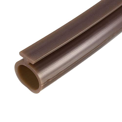 uxcell T-Slot Mount Window Weatherstrip Seal 9mm Bulb Bubble for 5mm Slot 5 Meters Long Coffee - color: Coffee, size: 5m