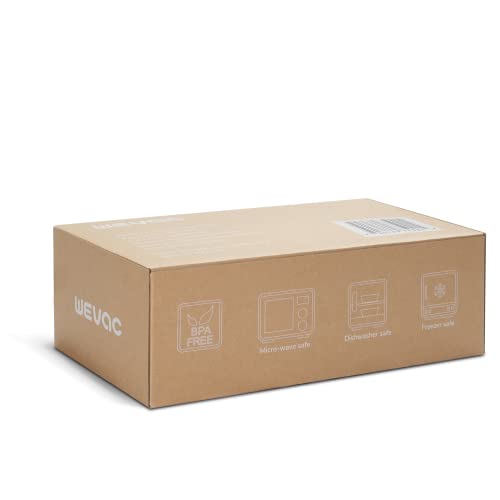 Wevac 150 Pint 6"x10" & 150 Quart 8"x12" Vacuum Sealer Bags, Keeper Box - size: 6" x 10" 150 count & 8" x 12" 150 count