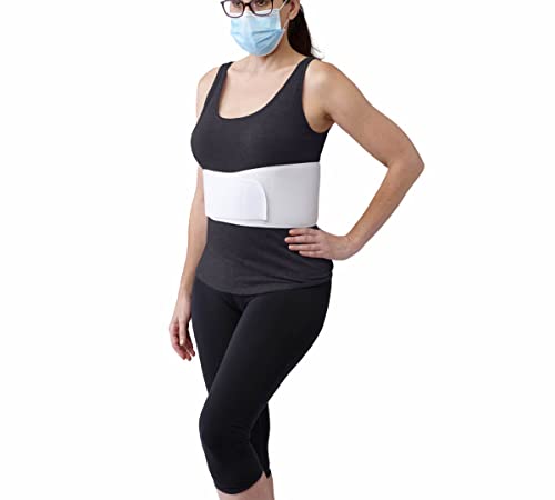 CURAD 6 in Universal Elastic Rib Belt,Adjustable Compression Wrap-Men& Women,Breathable Support-Broken,Bruised/Injured Ribs,Comfortable Fit for Everyday Wear 28"-50" Around Ribs,Unisex,1Ct (Pack of 4) - size: Pack of 4