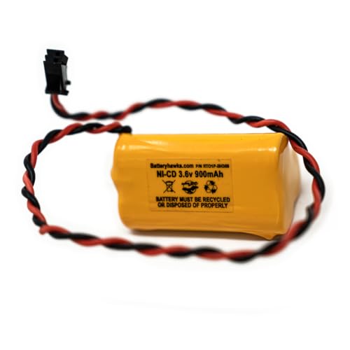 ELB B001 ELBB001 ELB-B001 AA900MAH 3.6v 900mAh Exit Sign Emergency Light NiCad Battery ANIC1566 0253799 (1 Pack, 1, Count) - size: 1 Pack