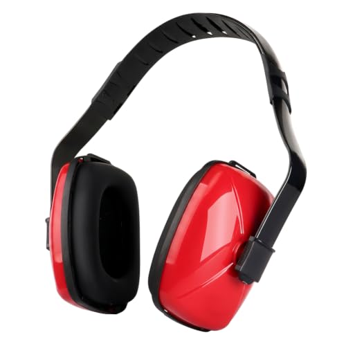Noise Cancelling Ear Muffs for Adults, NRR 23 Hearing Protection – Adjustable Safety Earmuffs for Construction, Woodworking, Shooting, & Industrial Work, Foldable for Easy Storage