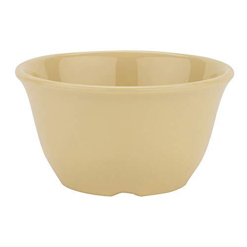 GET 7 oz Yellow Square Melamine Bouillon Cup (Set of 12) - color: Squash, size: 7 Ounce, style: Set of 12