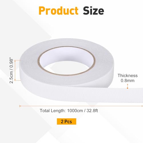 uxcell 2pcs Rubber Grip Tape,1"x33ft Non-Slip Tape w Grip Tapes,Transparent - color: Transparent, size: 1 in x 33 ft