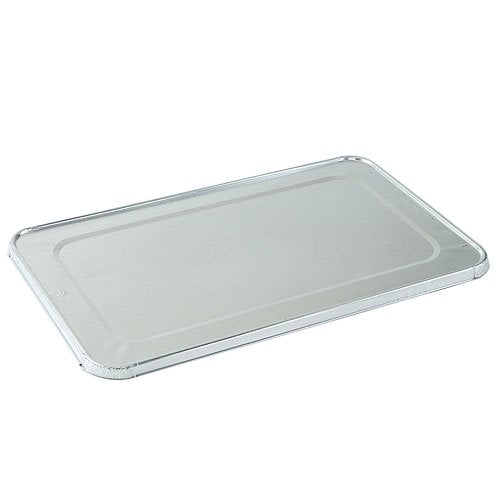 TigerChef TC-20441 Aluminum Foil Lids for Full Size Steam Table Pans with Recipe Card, 21" x 13" Size, Full Size Lids (Pack of 25) - size: 21" x 13"