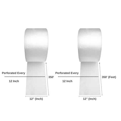 Bubble Cushion Wrap Roll 12 Inch x 700 Feet Total 3/16 Small Bubbles Perforated Every 12" for Packaging Moving Shipping Boxes Supplies - size: 700 ft x 12" Wide