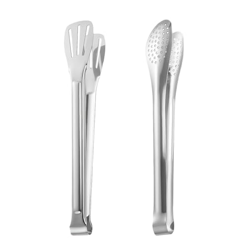 1Pcs Stainless Steel Kitchen Food Tong for Restaurant Kitchen (A-9inch) - size: A-9inch