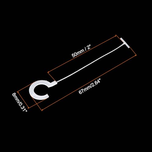 MECCANIXITY J Hook Standard Tagging Fasteners,Plastic Regular,Standard Label Gun Price Tagging Barbs for Garment Price Tag Label Tagging Barbs 50mm (2 Inch),Pack of 500 White - color: White, size: 50mm (2 Inch)