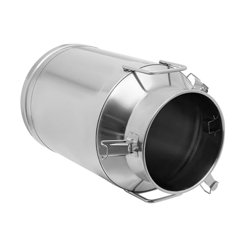 Milk Can with a Faucet,Large Liquid Container Storage,Stainless Steel Milk Bucket With Sealing Lid and Carry Handle,for Wine, Oil Storage Transport (40L/10.6 Gal,w/Faucet) - size: 40L/10.6 Gal,w/Faucet
