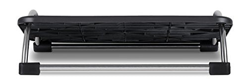 Mount-It! Foot Rest Under Desk, Chrome Legs, Rocking 15° Tilt & Bumps