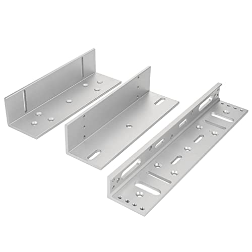 Z and L Bracket for 280KG 600LBS Holding Force Electromagnet Lock Single Door Access Control Electric Magnetic Door Lock - color: Z and L Bracket