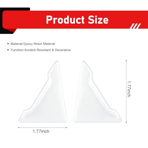 2 PCS Car Door Corner Guards, PVC Anti-Collision Right-Angle Car Door Edge Protector Sticker, Self-Adhesive Paint Protection, Universal for Most Cars, SUVs (Transparent) - color: Transparent