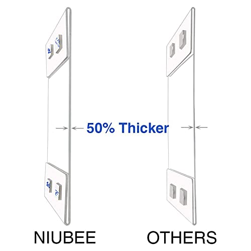 NIUBEE 8.5 x 11 Acrylic Sign Holder Wall Mount with Tapes 10 Pack