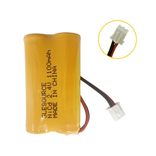 (2 Pack 2.4V 1100mAh Battery Replacement for Exit Sign Emergency Light Exitronix 10010036 Lithonia 10010034 Interstate NIC1394 BEL-179 - color: 2 PCS 1100mAh