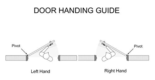 Pacific Doorware Kawneer Style TOP & Bottom Pivot Hinge Set for Commercial Adams Rite Type Storefront Door, Choose Handing & Finish (Duronotic Bronze, Right Hand) (Pack of 2) - color: Duronotic Bronze, size: Right Hand (Pack of 2)