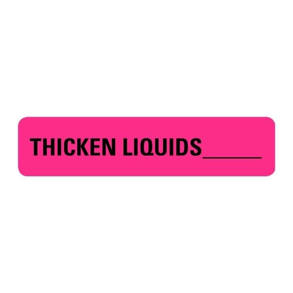 Thicken Liquids Food Service Medical Labels