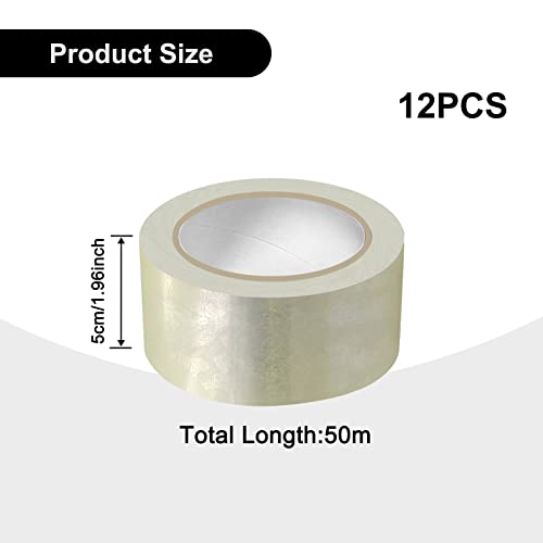 Clear Packing Tape 2 Inch Wide 12 Rolls 2" x55Yd Refill