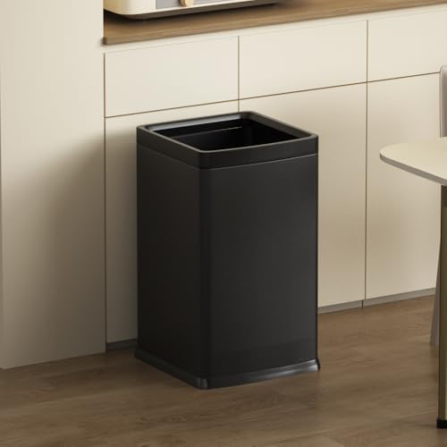 4 Gallon Black Bathroom Trash can - color: 15L Black
