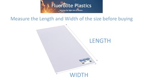 Fluorolite Plastics Clear Acrylic Prismatic Fluorescent and LED lighting Panels 15 Pack 23.75"x47.75" | 0.100" Thick Fluorescent Light Covers for Ceiling Lights Classroom light covers for Drop Ceiling - size: 23.75" x 47.75"