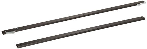 Rockwood 2696 Steel Door Coordinator with Filler for 96" Opening, 5/8" Width x 1-5/8" Length x 52" Height, Black Prime Coated Finish