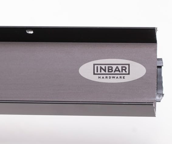 Heavy-Duty U-Shaped Door Bottom Seal Closer Fire Rated, Black Anodized, Clear Anodized, Weatherproof U-Shaped Door Bottom Seal (Black Anodized, 48) - size: 48 Inch