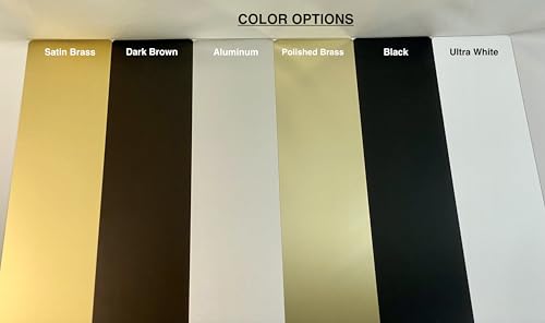 Satin Brass Anodized Aluminum Kickplates (10 x 40) - color: Brass, size: 10 x 40