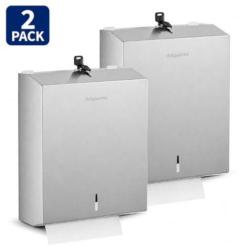 2-Pack Stainless Steel Paper Towel Dispenser - size: 400 C-Fold/525 Multi-Fold(2-Pack)