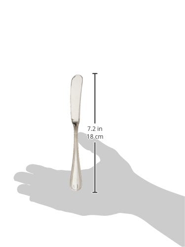 Winco 8" Stainless Steel Butter Spreader (Set of 12)