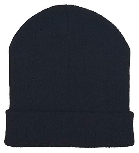 Wholesale Winter Gloves Beanies, Warm Thick Thermal Bulk Case Pack Unisex Men Women - color: Beanies - Black