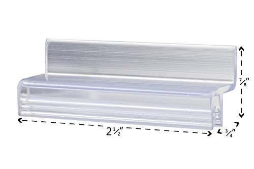 Marketing Holders Slatwall Attachment Display Value Pack of 75 Fixtures Retail Boutiques Hardware Mix and Match Grooves PVC Merchandise - color: Z Grip, size: Lot of 75