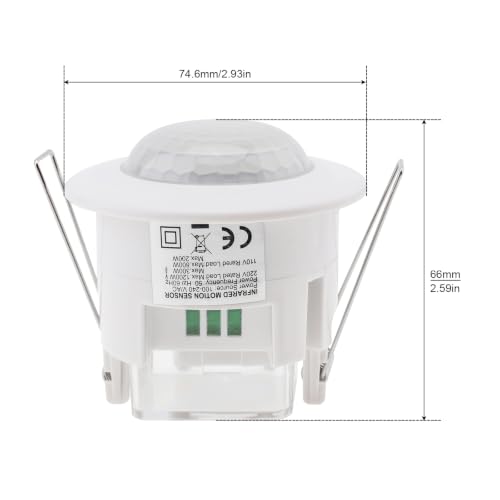 RTNLIT 360° PIR Motion Sensor Light Switch, Infrared Light Occupancy Sensor