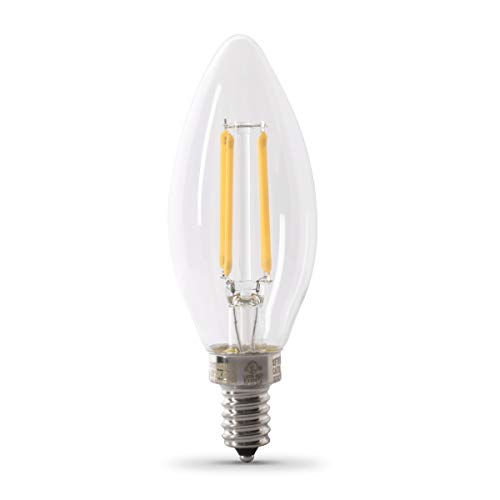 Feit Electric B10 Enhance LED Light Bulb, 60W Eq, Torpedo Tip, 6 Pack - color: 5000k Daylight, size: 6 Count (Pack of 1), style: 60-Watt LED