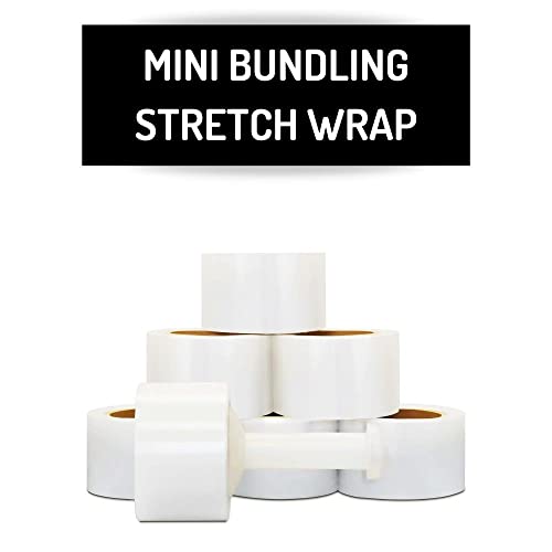 PSBM Pre-Stretched Mini Stretch Wrap 3 Inch x1000 Feet Clear 18 Pack - size: 3 Inch