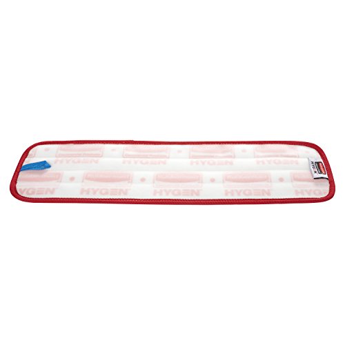 Rubbermaid Commercial Products HYGEN Microfiber Wet Mop Pad Head Red 18in - style: Reusable Microfiber Red- 1ct