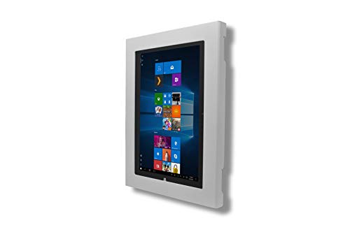 Locking Anti-Theft Security Metal Case for Microsoft Surface Pro 12" Tablet Supports VESA, Wall Mount (Surface Pro 12, White) - color: White, size: Surface Pro 12"