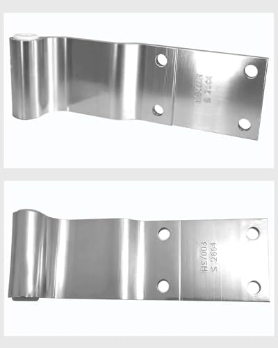 HS7003 S2664 Commercial Vehicle Four-Hole Door Hinge - 8.74x2.67x2.12in, Φ0.59, Heavy-Duty Steel, for Trucks & Buses - Durable & Precision-Made(2-Piece Set)