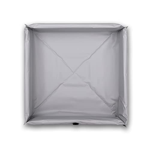 Spill Containment Berm - 18 oz PVC, 2’ x 2’ x 6” - Grey - color: Grey, size: 2' x 2'