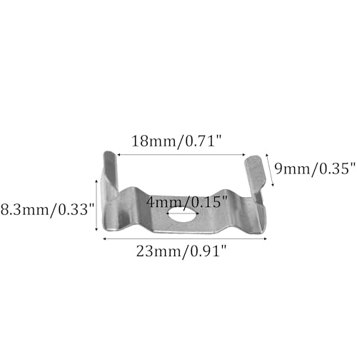30PCS T5 Light Mounting Clips, Tube Fixture Brackets with Hardware for LED Shop Light and Integrated Tube Installation - size: T5
