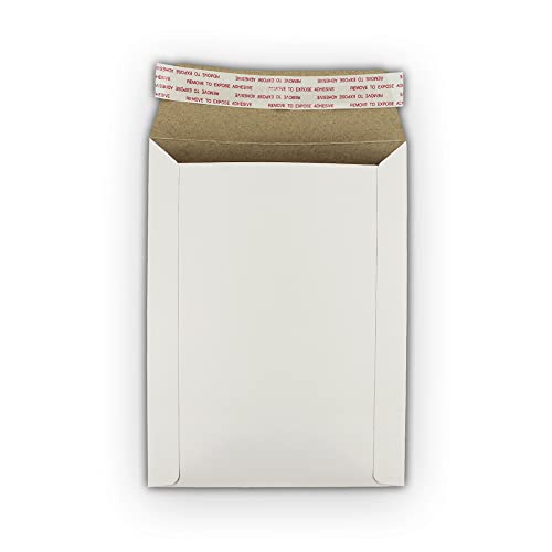 1 EcoSwift 9 x 11.5 Photo Mailers Flats White Cardboard Self Seal Envelopes 9x11.5